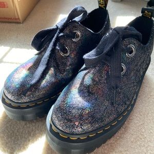 Holly Women’s Metallic Leather Platform Doc Martens